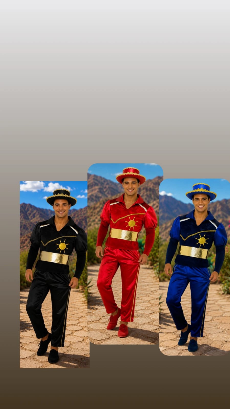 Traje caporal hombre