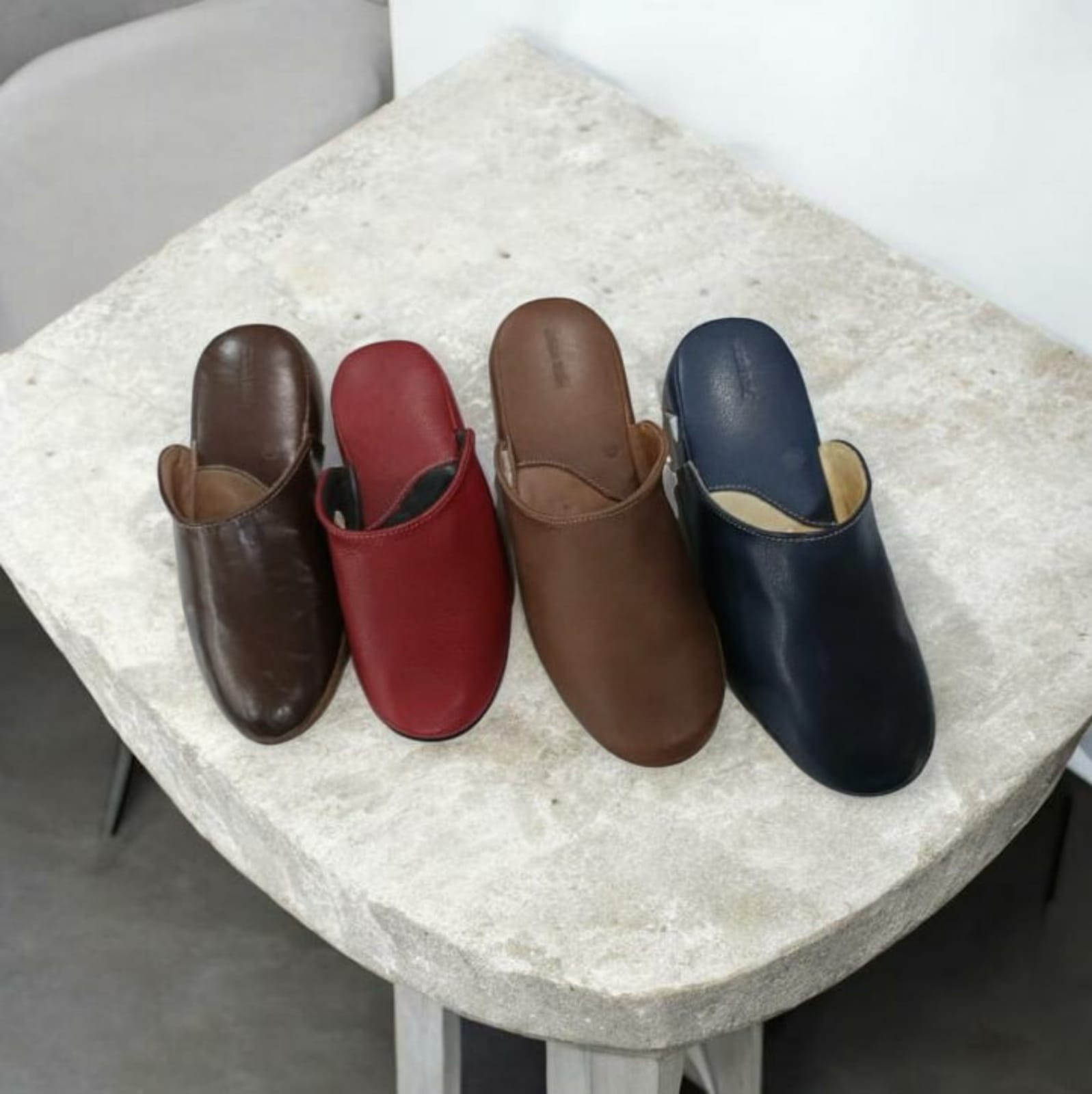 Zapatillas casa Cuero Nacional 34 al 44