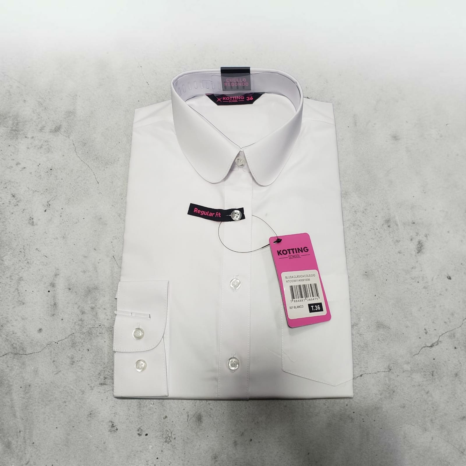 Blusa blanca colegio