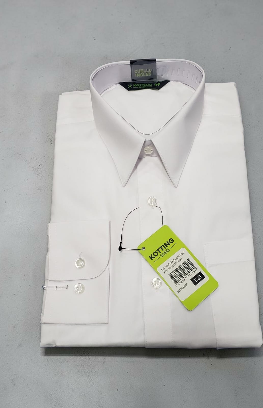 Camisa blanca colegio